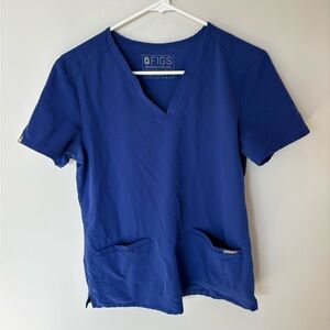 FIGS double pocket scrub top purple size XS